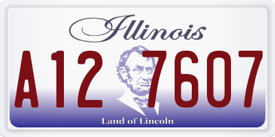 IL license plate A127607
