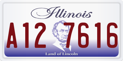 IL license plate A127616