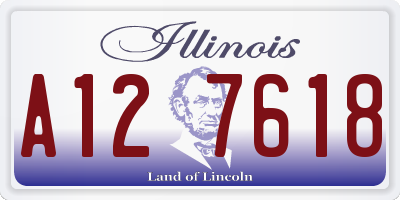 IL license plate A127618