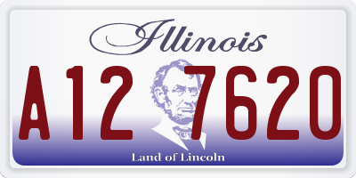 IL license plate A127620