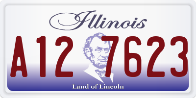 IL license plate A127623