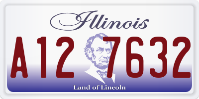 IL license plate A127632