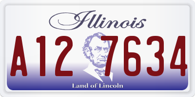 IL license plate A127634