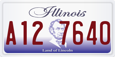 IL license plate A127640