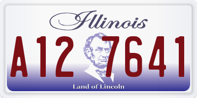 IL license plate A127641