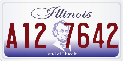 IL license plate A127642