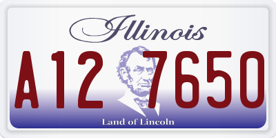 IL license plate A127650