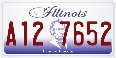 IL license plate A127652