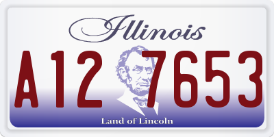 IL license plate A127653
