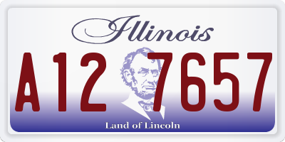 IL license plate A127657