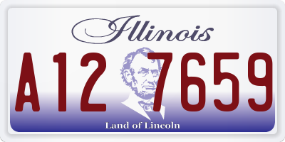 IL license plate A127659