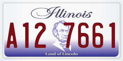 IL license plate A127661