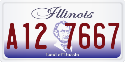 IL license plate A127667