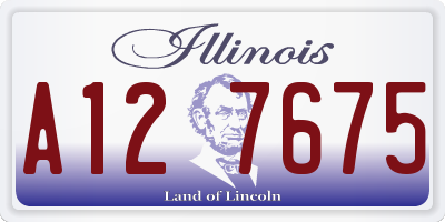 IL license plate A127675