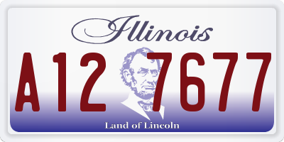 IL license plate A127677