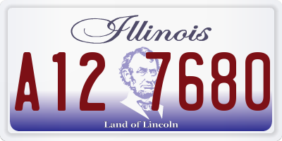 IL license plate A127680