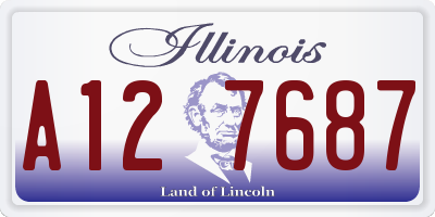 IL license plate A127687