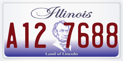 IL license plate A127688
