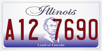 IL license plate A127690