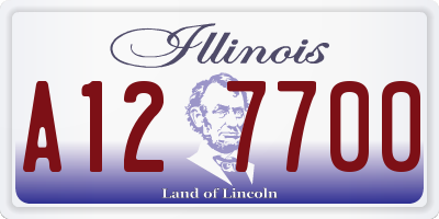IL license plate A127700