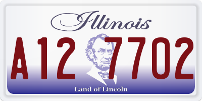 IL license plate A127702