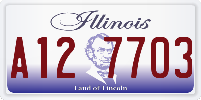 IL license plate A127703