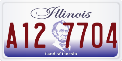 IL license plate A127704