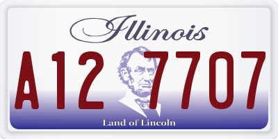 IL license plate A127707