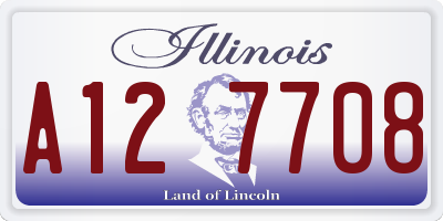 IL license plate A127708