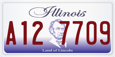 IL license plate A127709
