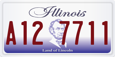 IL license plate A127711