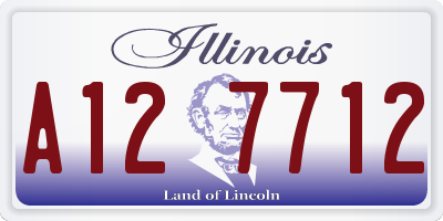 IL license plate A127712