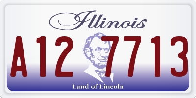 IL license plate A127713