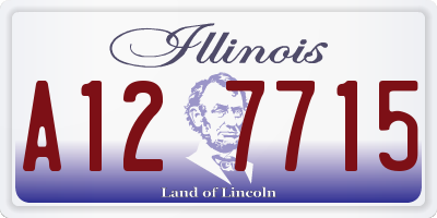IL license plate A127715