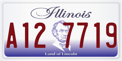 IL license plate A127719