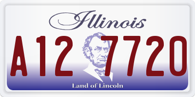 IL license plate A127720