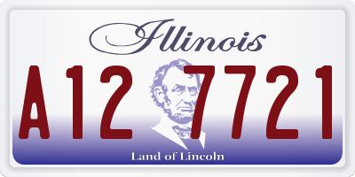 IL license plate A127721