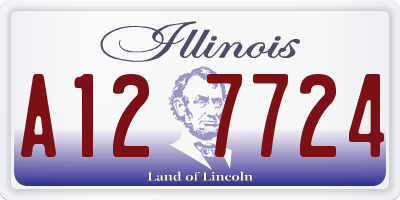 IL license plate A127724