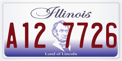 IL license plate A127726