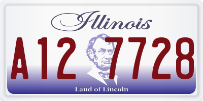 IL license plate A127728