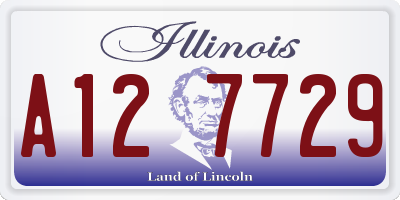 IL license plate A127729