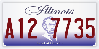 IL license plate A127735