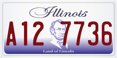 IL license plate A127736