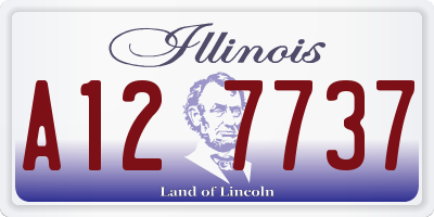 IL license plate A127737