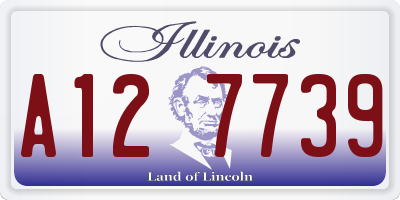 IL license plate A127739