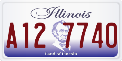 IL license plate A127740