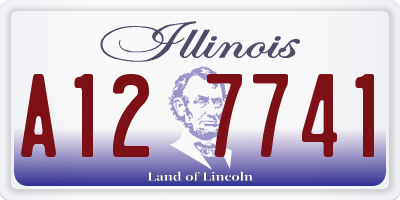 IL license plate A127741