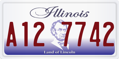 IL license plate A127742