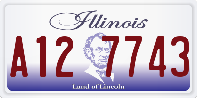 IL license plate A127743