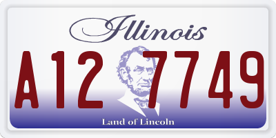 IL license plate A127749